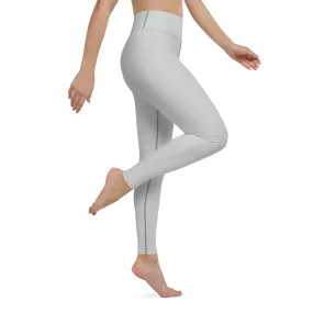 Active Chic: Women's Solid Color Yoga Pants Leggings - Smoke