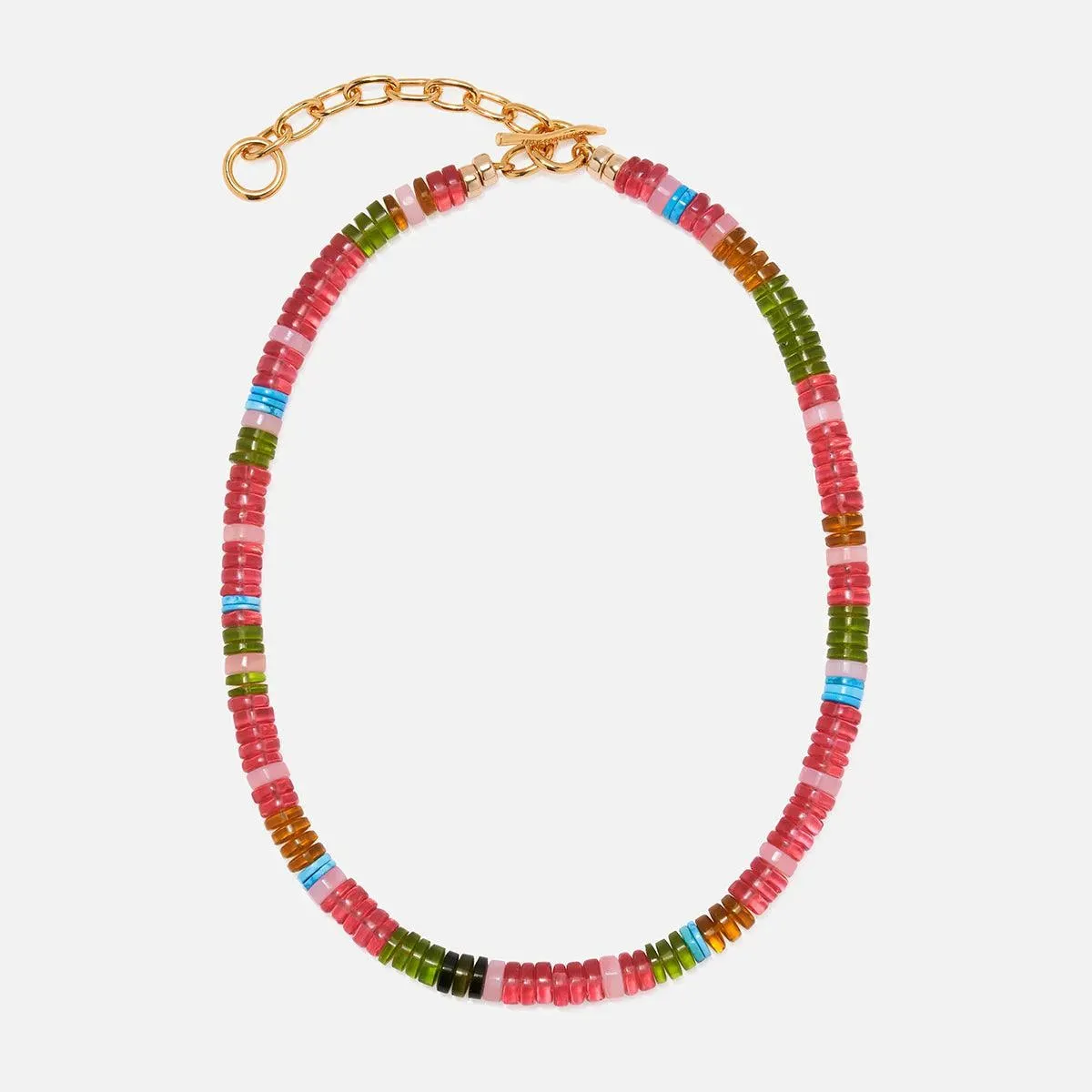 Agosto Necklace, Watermelon