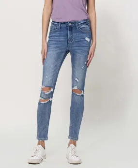 Clear Headed - Mid Rise Skinny Jeans