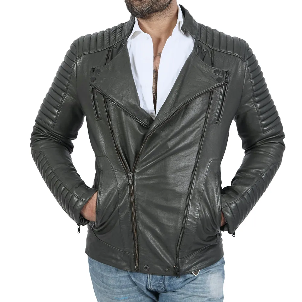 Daim Quilted Leather Jacket