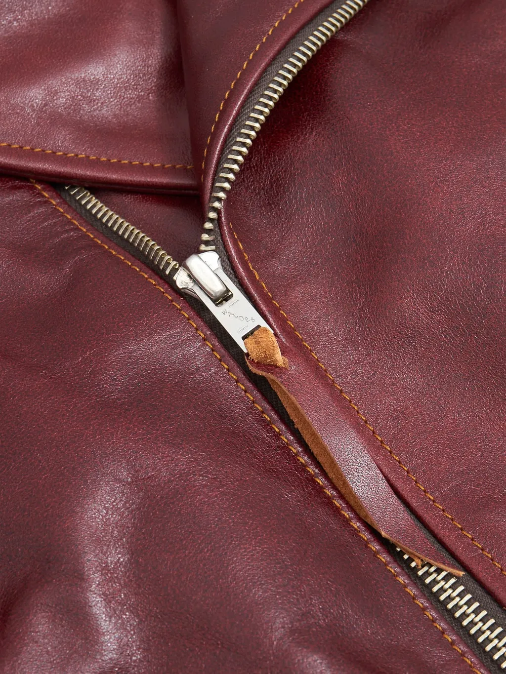 Double Helix "Deviant" Double Rider's Horsehide Jacket Burgundy