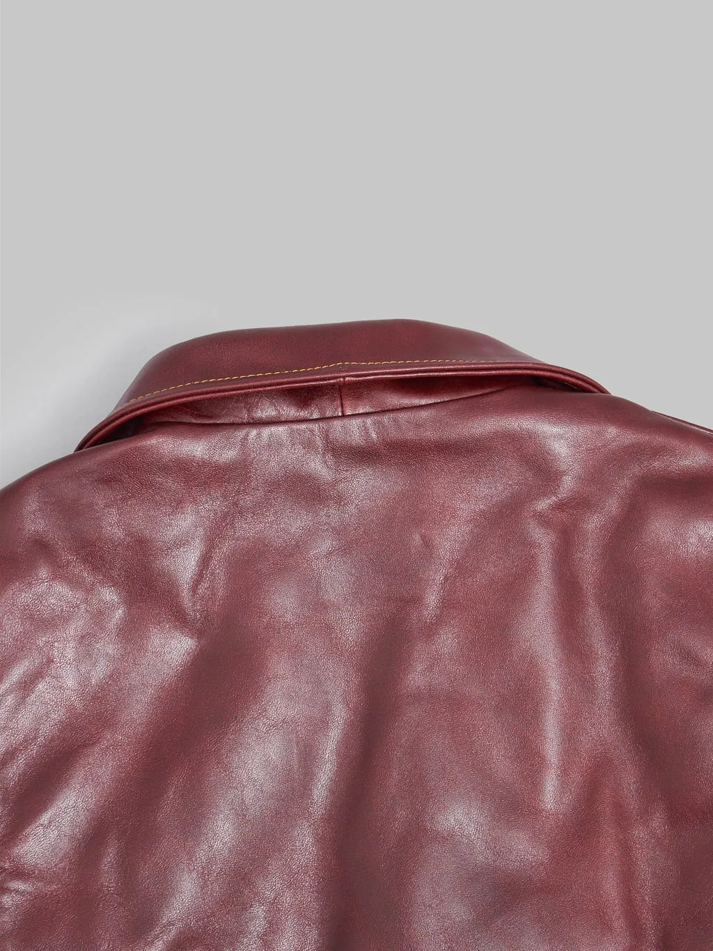 Double Helix "Deviant" Double Rider's Horsehide Jacket Burgundy