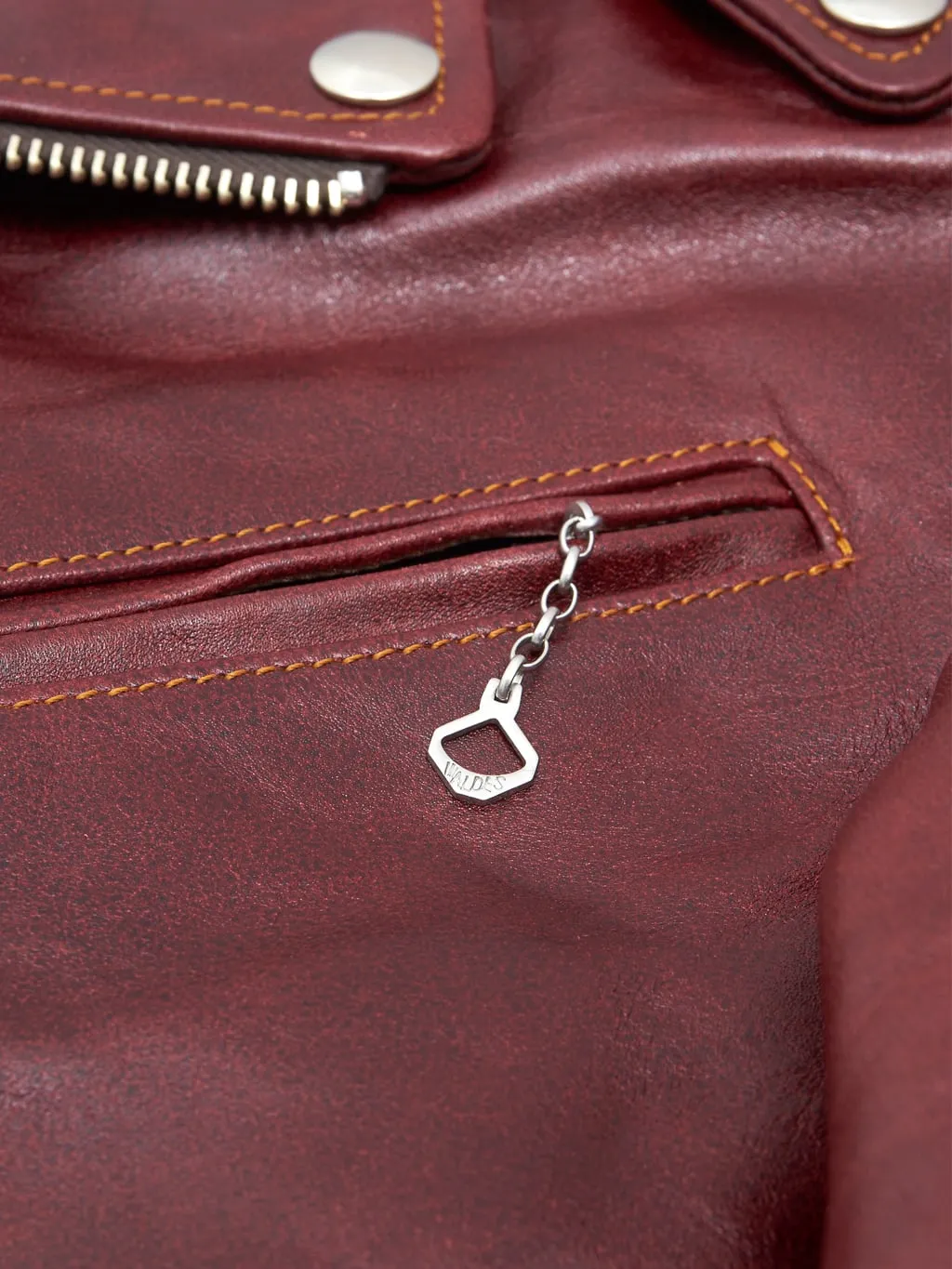 Double Helix "Deviant" Double Rider's Horsehide Jacket Burgundy