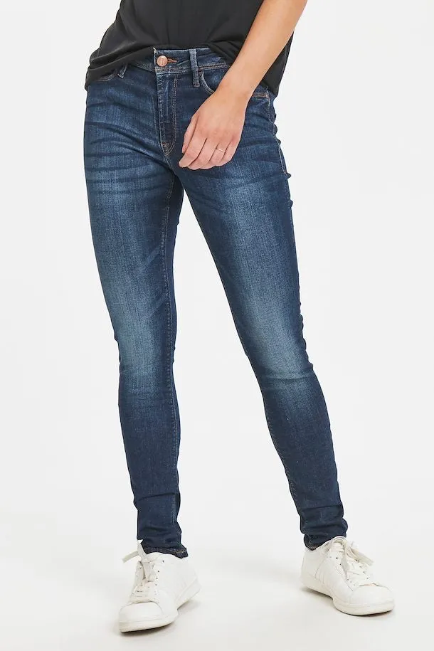 Ichi Erin Izaro Jeans-Medium Blue-102011