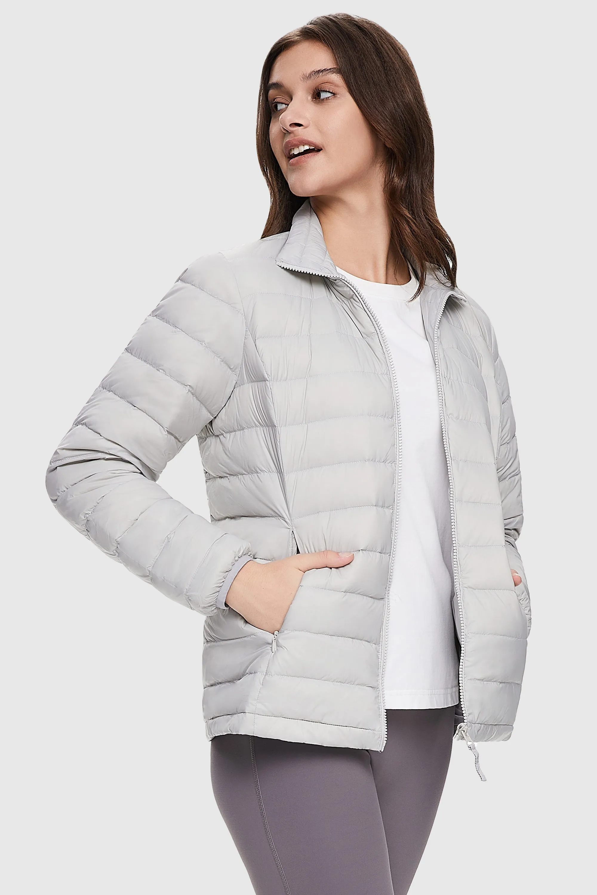 Lightweight Quilted Packable Down Jacket