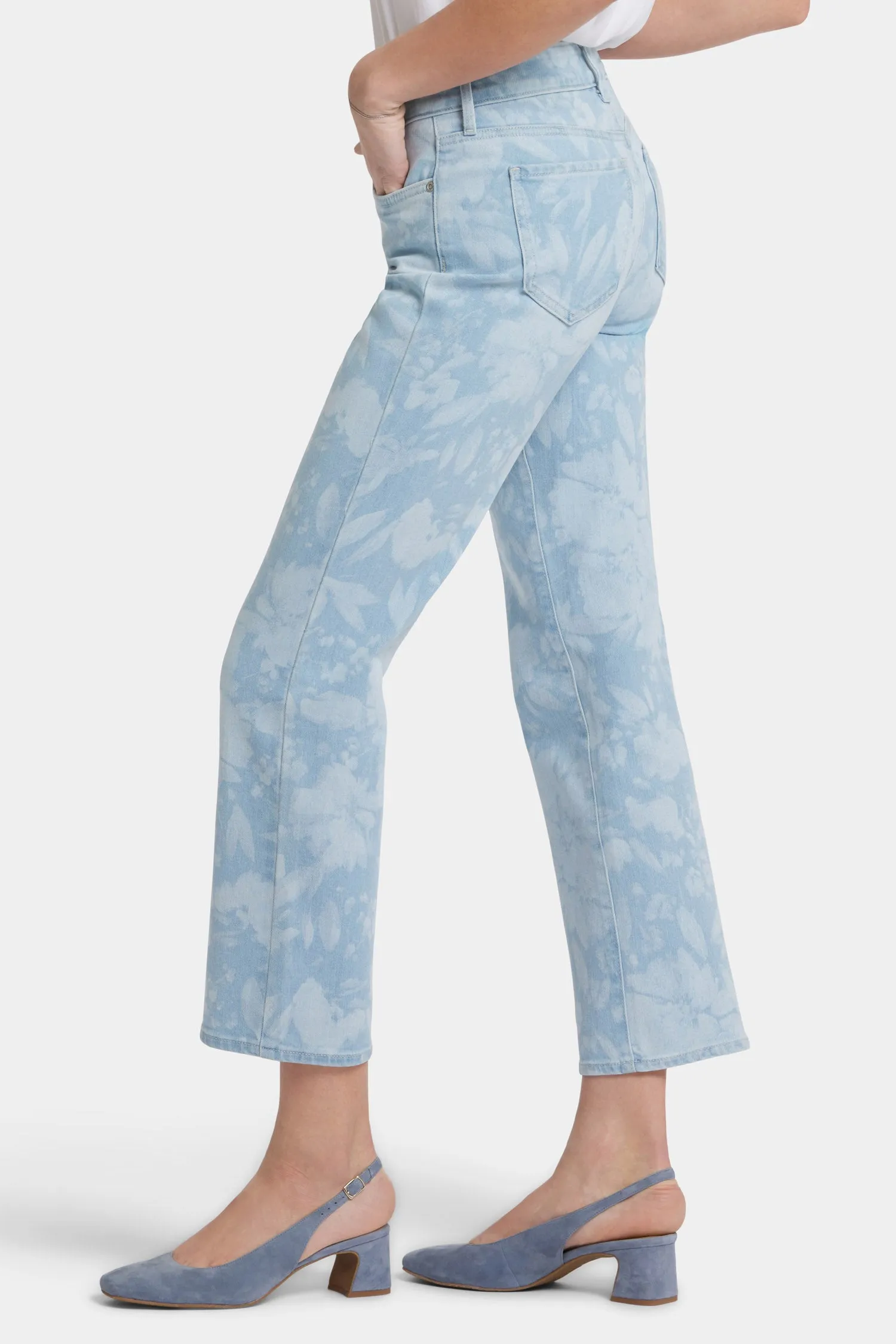 Marilyn Straight Ankle Jeans In Petite - Marian Annabella