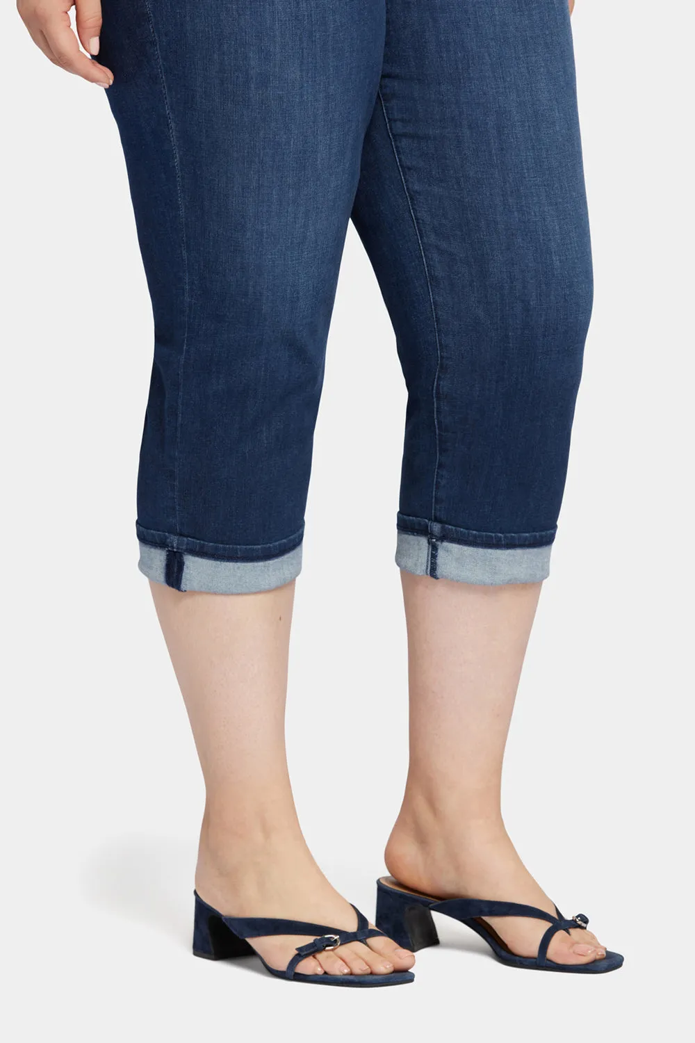 Marilyn Straight Crop Jeans In Plus Size - Inspire