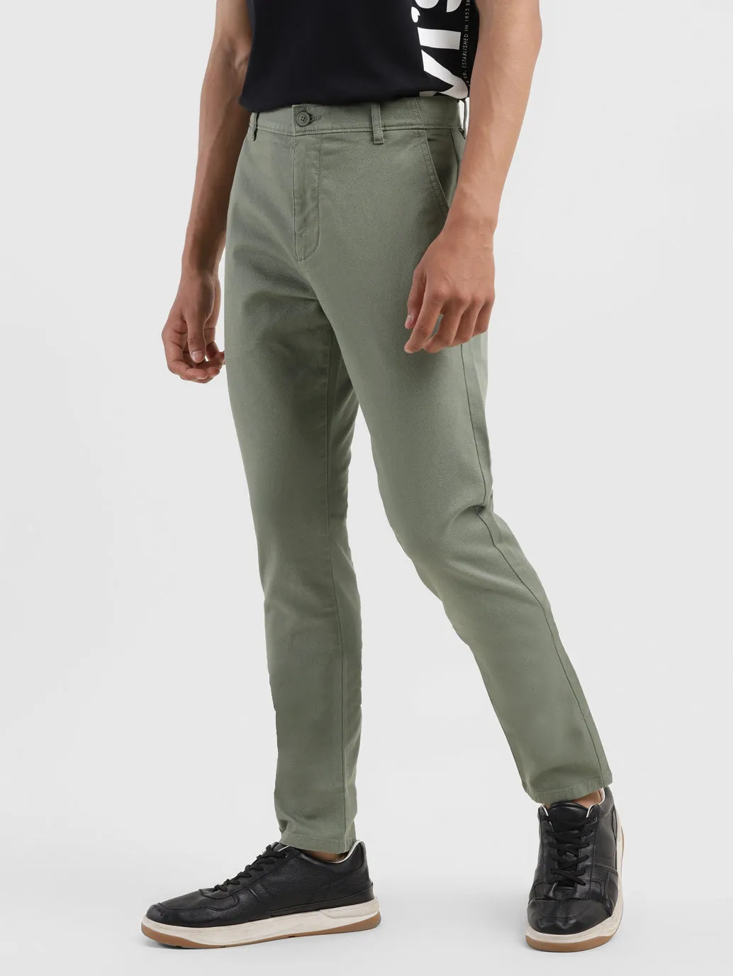 Men's 512 Green Slim Tapered Fit Trousers