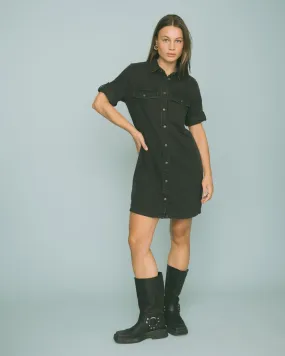 New Signe Denim Dress Black