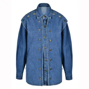 Pre Order:  Button Rows Washed Denim Jacket