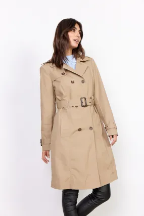 Soya Concept Cotton Trench Coat Beige